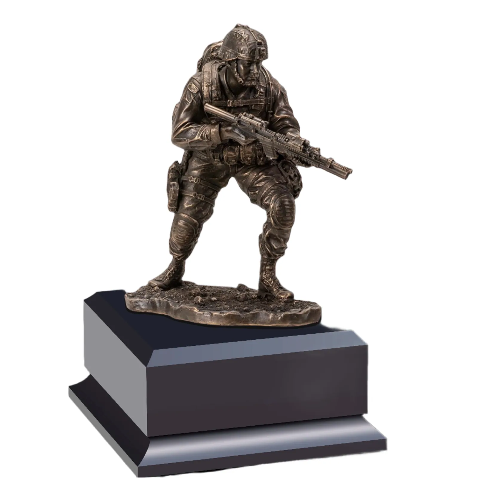 Bronze soldier sculpture award