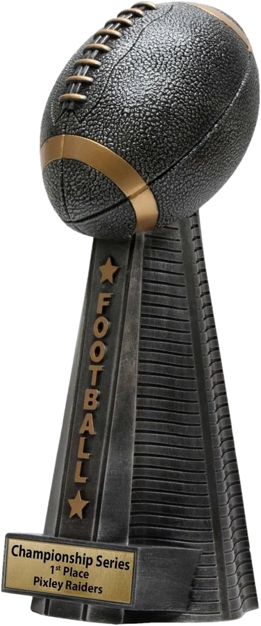 Football championship tower trophy
