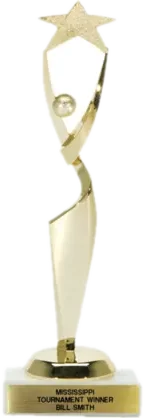 Gold star achievement figure award