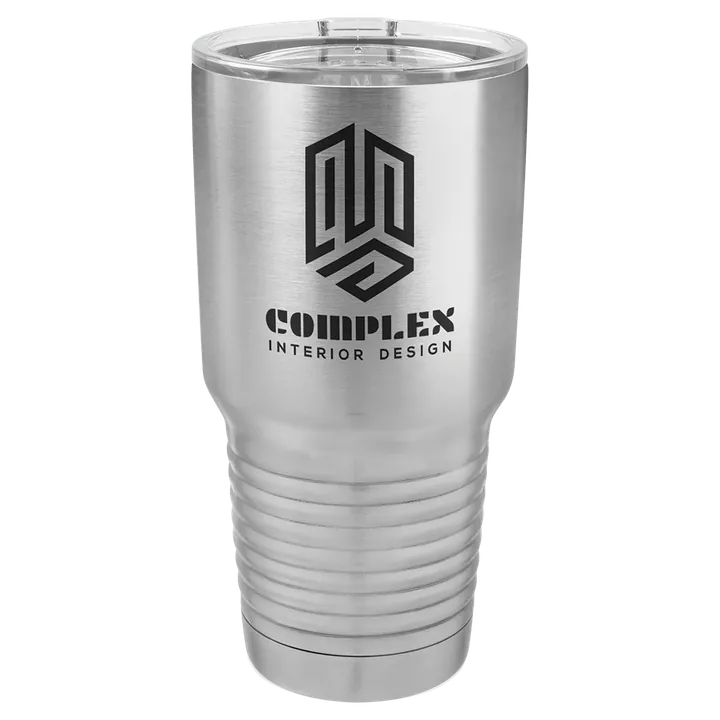 30 oz. Stainless Steel Vacuum Insulated Ringneck Tumbler with Clear Lid